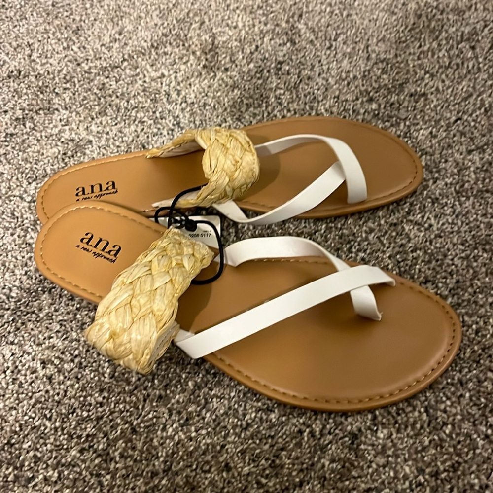 NWT A.N.A. Flip Flops, Size 9.